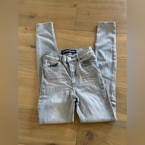Express Women's Light Gray Skinny Jeans